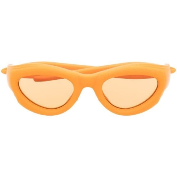 NEW BOTTEGA VENETA UNISEX ORANGE BB1162S 004 SUNGLASSES - Picture 5 of 6